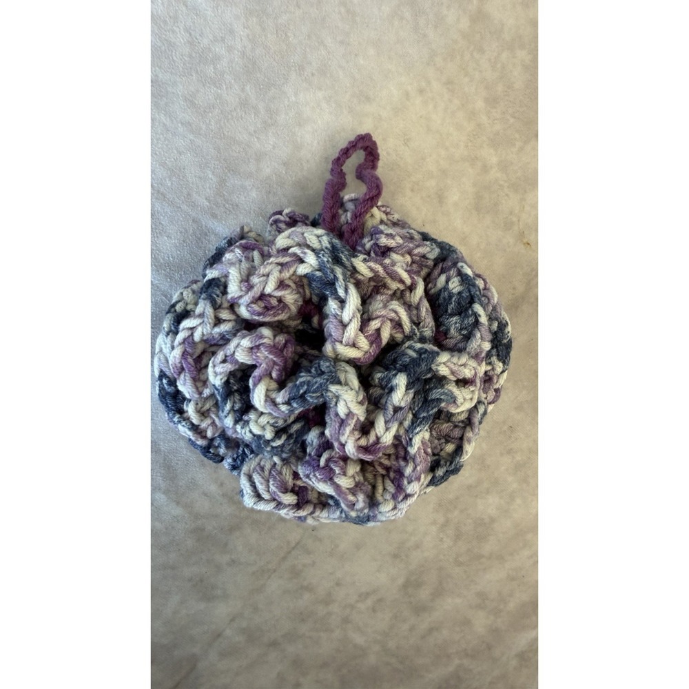 Handmade Crochet Bath Pouf Shower‎ Scrubby Exfoliating Sponge Reusable